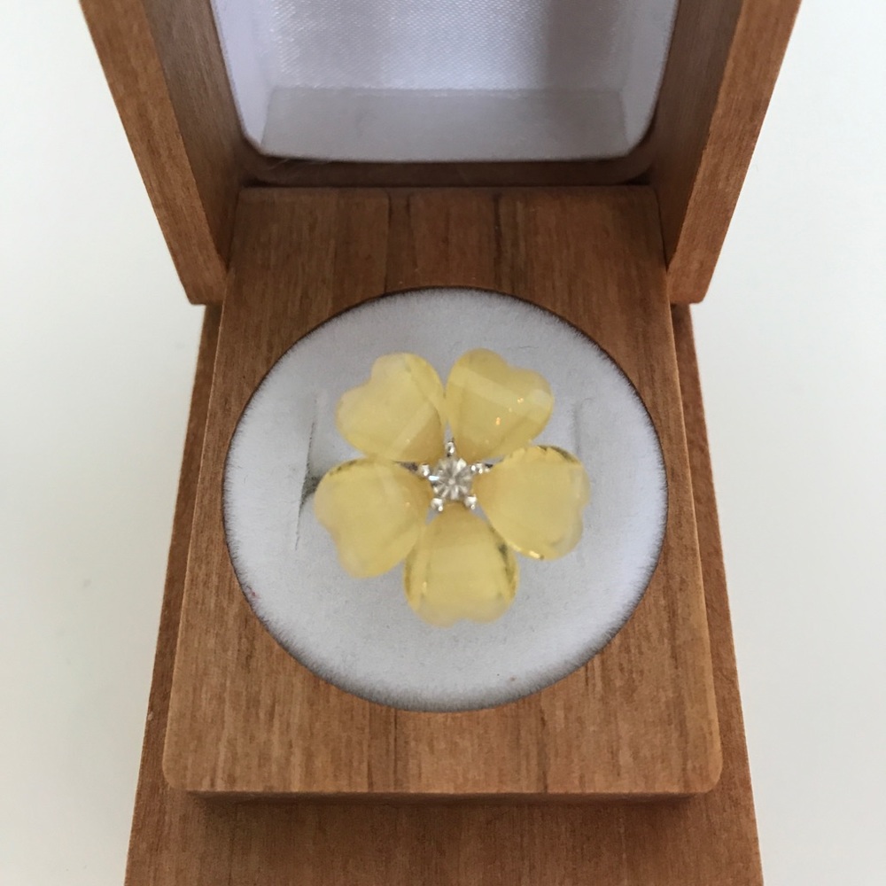 Hand-crafted Adjustable Floral Ring