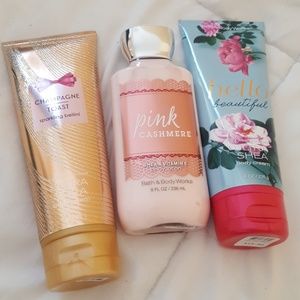 1 lotion and 2 body creams