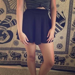 Black circle skirt