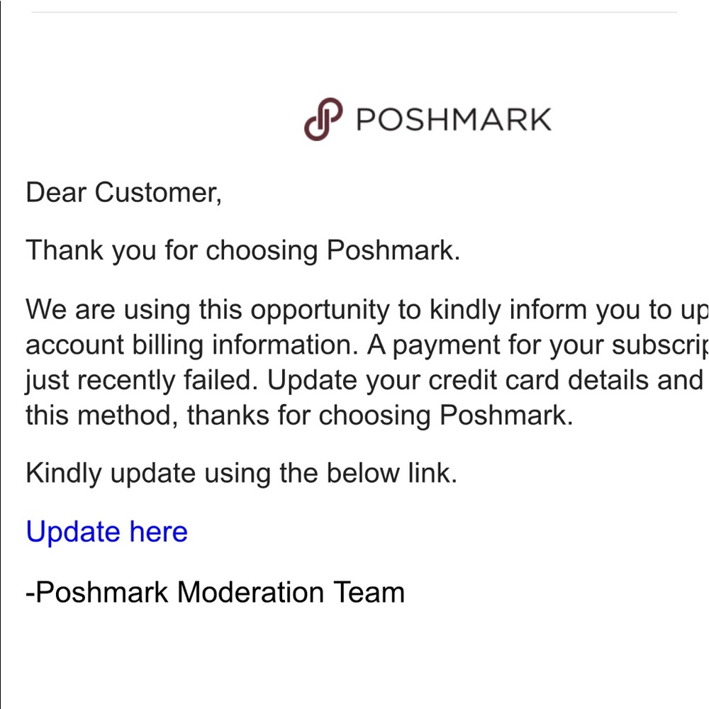 BEWARE! Phishing scam to get your financial info!