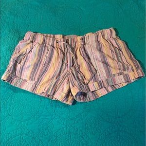 Women's striped shorts