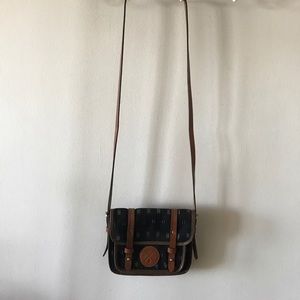 Small Ikat Satchel by Nappa Dori in Black