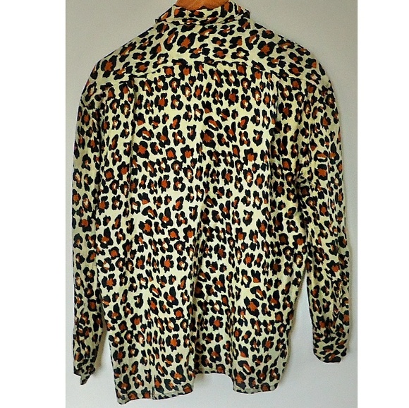LN 100% silk leopard print size 12 - Picture 2 of 2