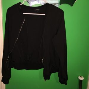 Black cropped jacket