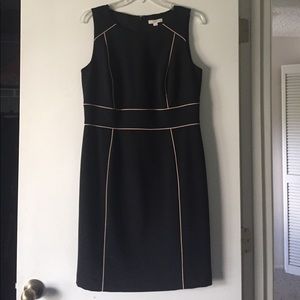 🌟NWT🌟 Loft black with pink trim dress