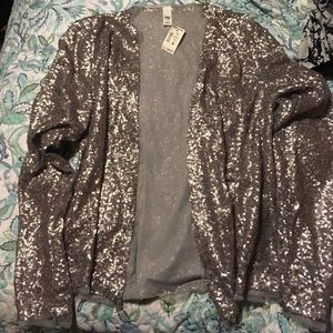 New Aeropostale sparkly cardigan with mesh detail