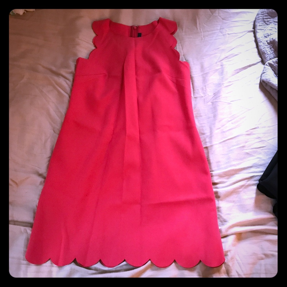 J. Crew Scalloped Sleeveless Dress