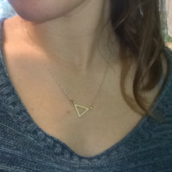 Balance Triangle Pendant Necklace - Picture 3 of 3