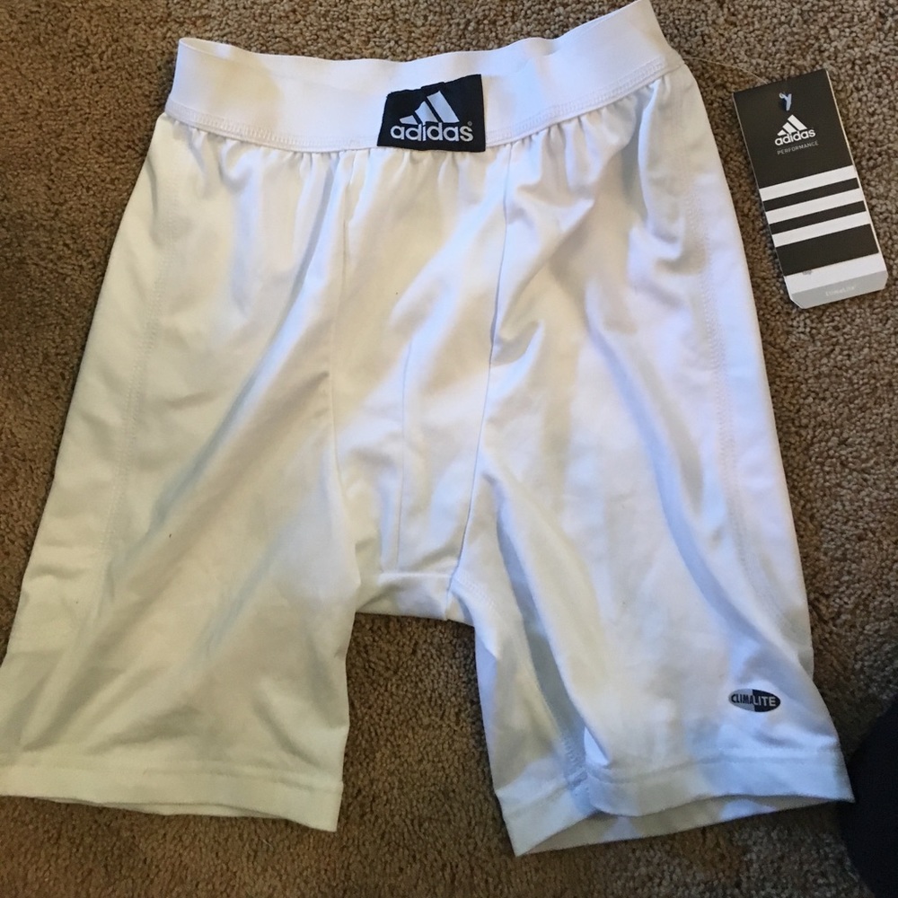 Adidas slider shorts (cup not included)