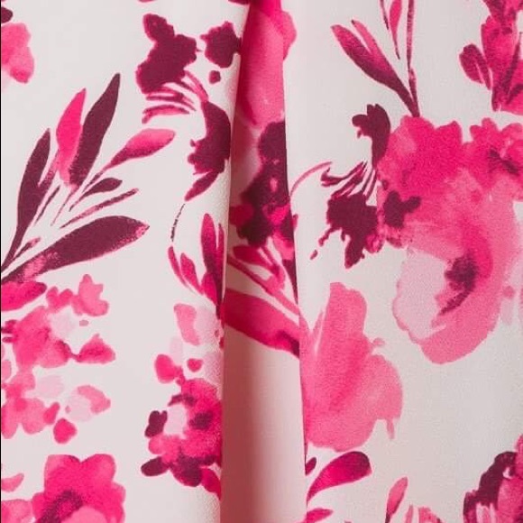 Spring Fit and Flare Pink Floral Dress - Picture 4 of 5