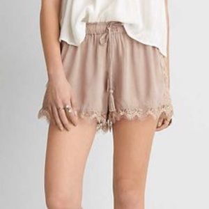 American Eagle Lace Trim Soft Shorts