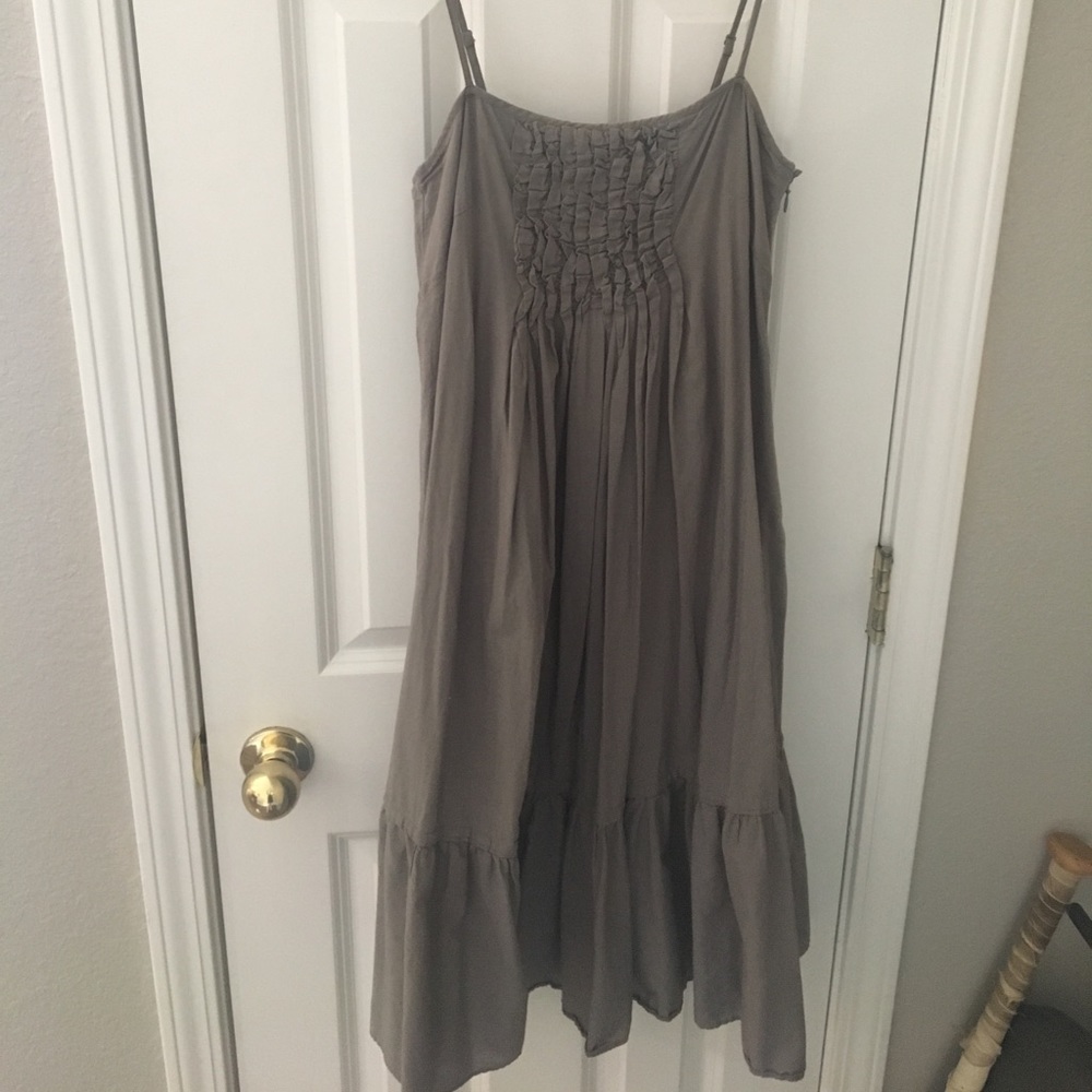 Grey Summer Midi Dress