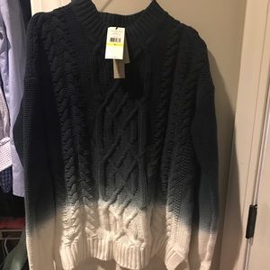 Calvin Klein navy ombré sweater