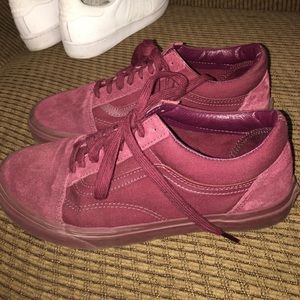 Burgundy Suede Vans