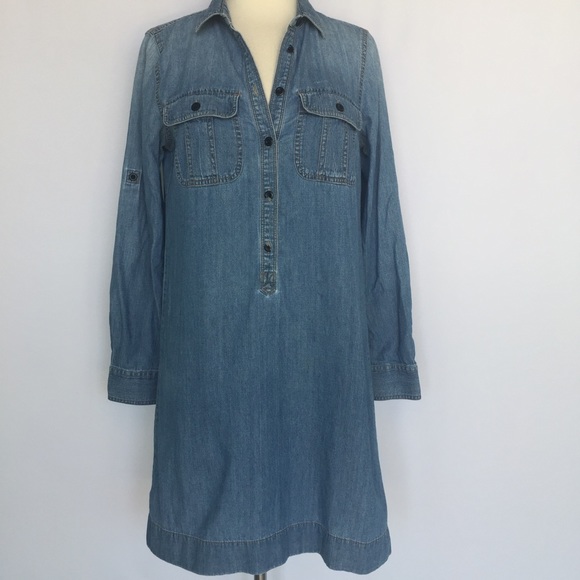 J. Crew Dresses & Skirts - J. Crew long sleeve Jean dress