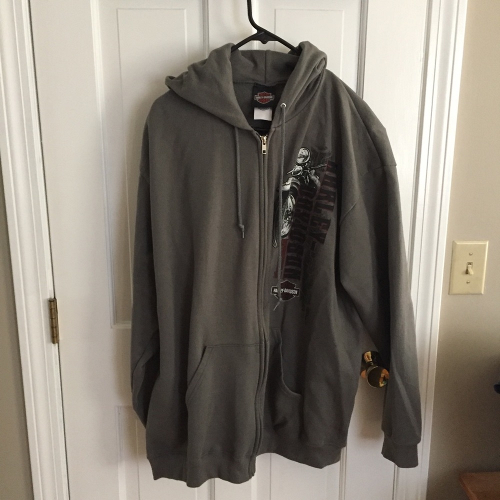 Harley Davidson zip up hoodie men's XL