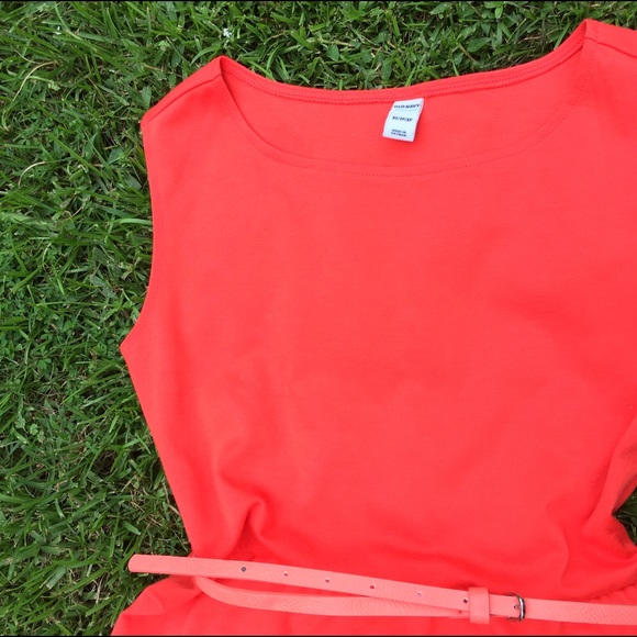 Belted Orange Dress - Picture 2 of 4