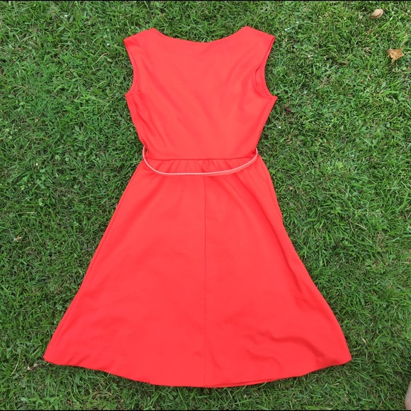Belted Orange Dress - Picture 4 of 4