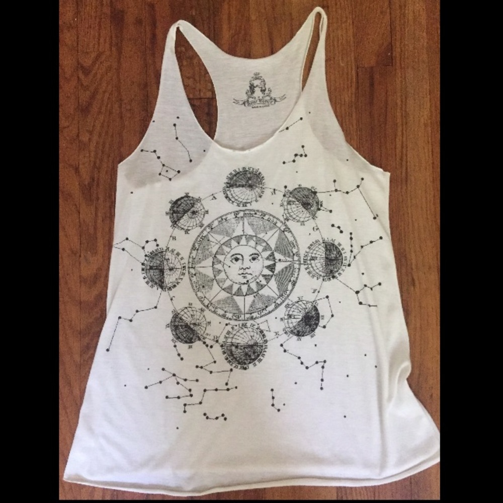 Sun & moon hipster tank Urban Outfitters