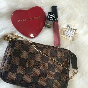 Bag, makeup, perfume
