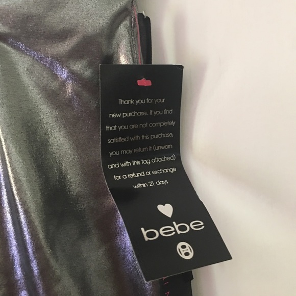 Bebe Addiction Silver Dress - Picture 3 of 4