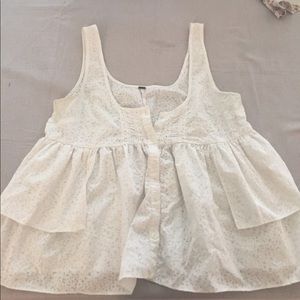 White free people tank top