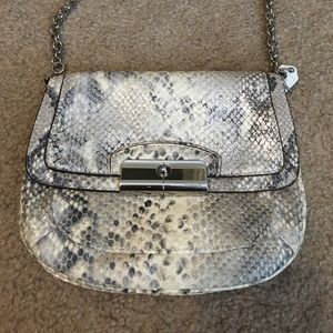 Snakeskin Coach crossbody