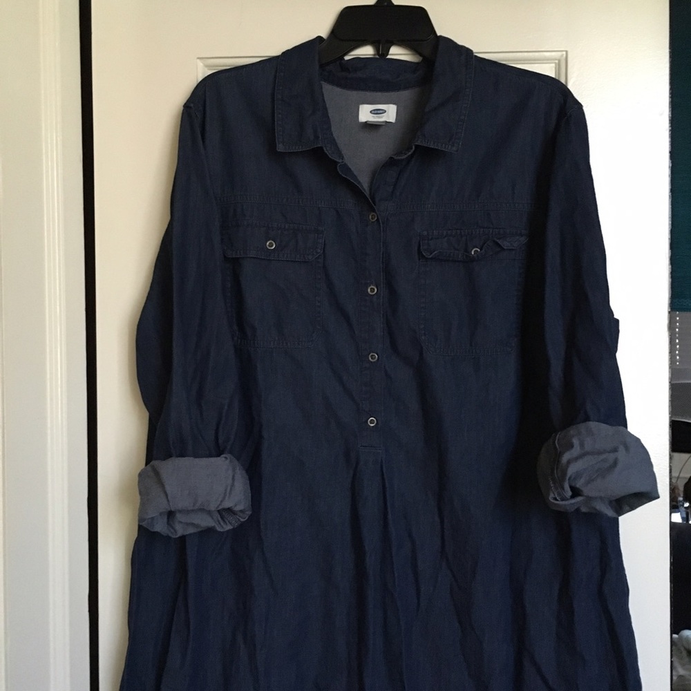 Chambray shirtdress