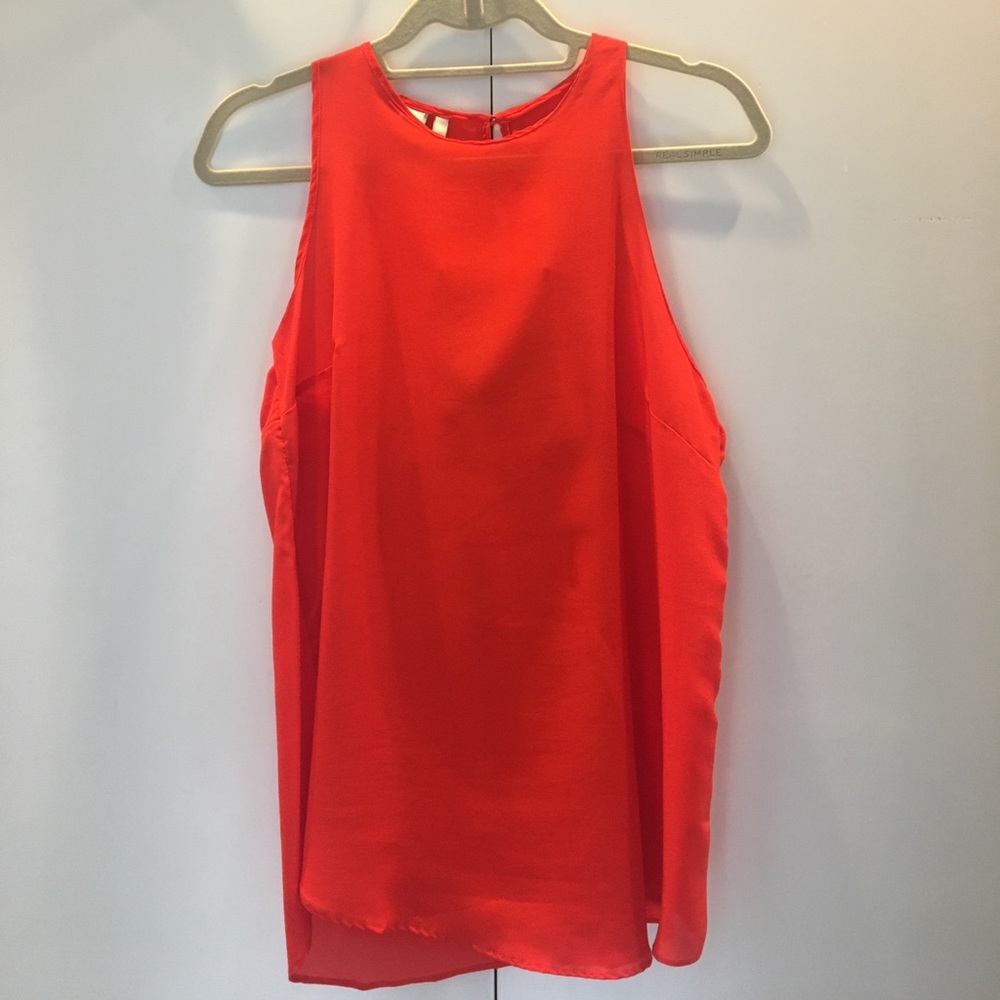 Bright red casual shirt