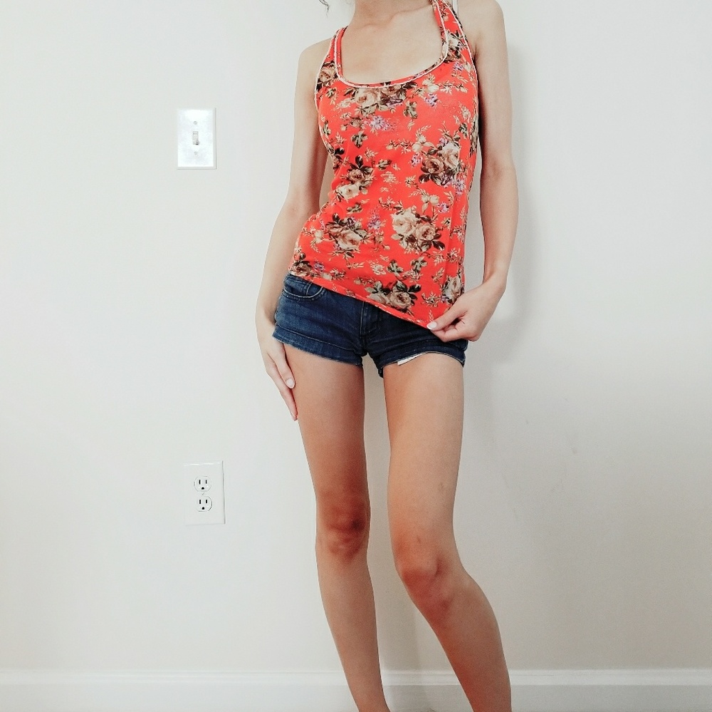 Bright floral tank