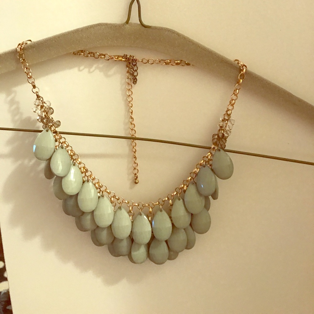 Mint green necklace
