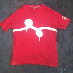LRG spray painted logo tee