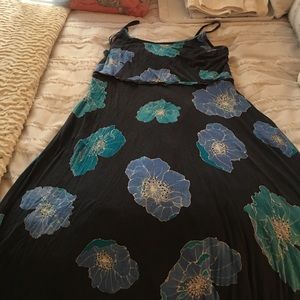 Loft Midi Flowered Dress