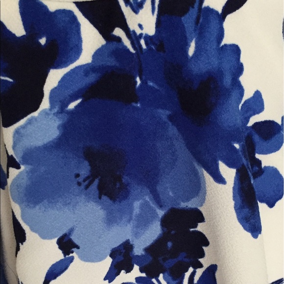 Sale! Fit and Flare Blue Floral Dress - Picture 6 of 6