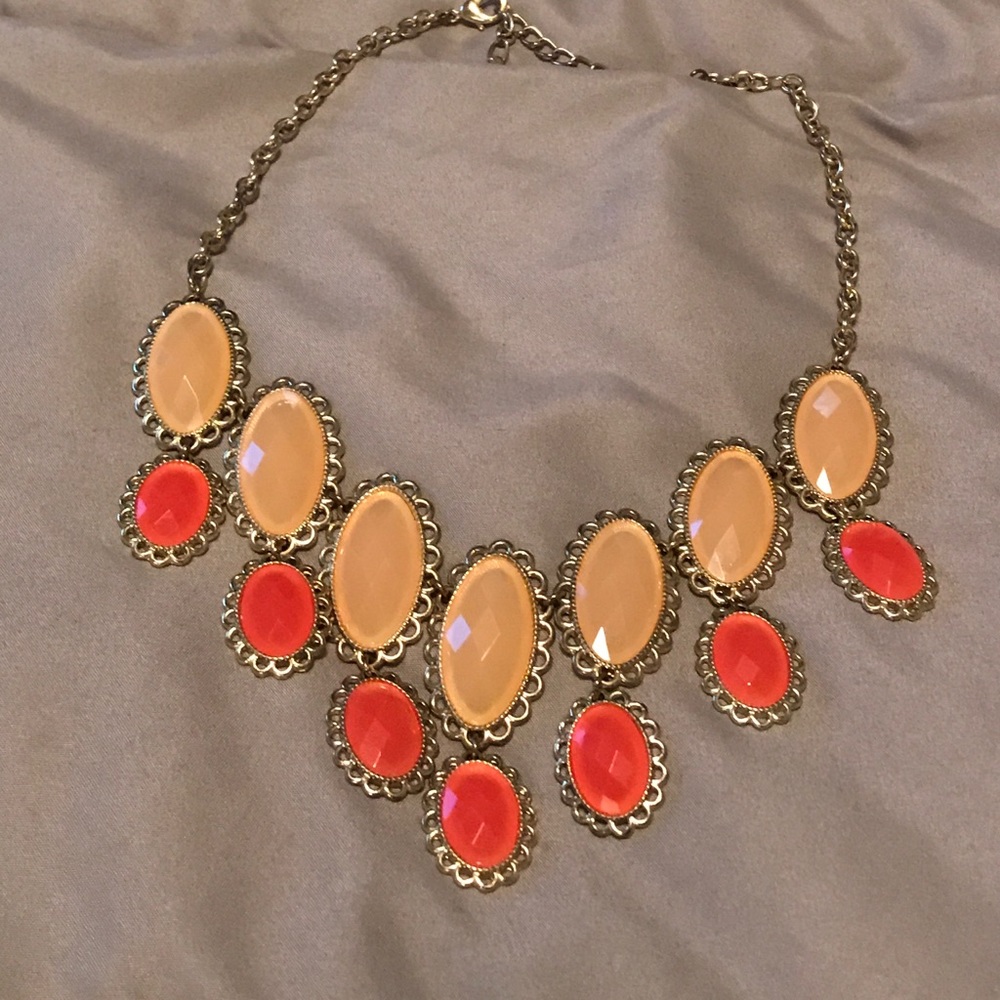 Beige and pink necklace