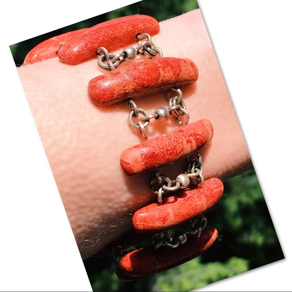 Alaskan Handcrafted Jasper Healing Stone Bracelet - Picture 1 of 3