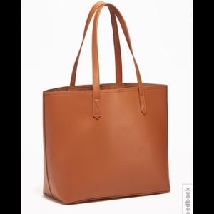 NWT BROWN LEATHER TOTE BAG!!