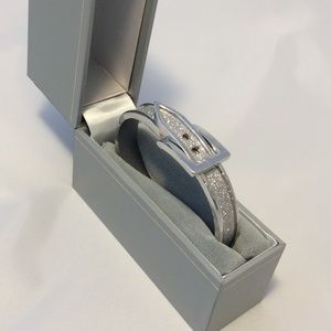 Sparkle belt buckle bracelet