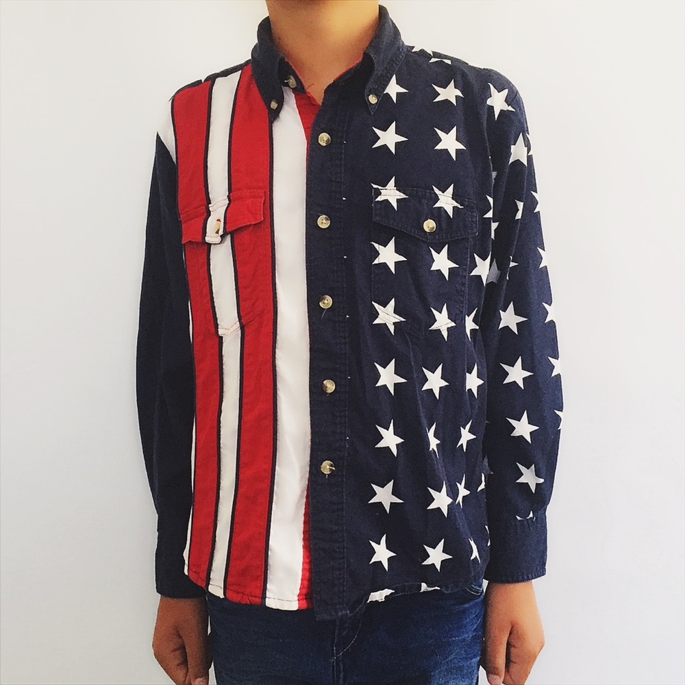 Wranglers Stars and Stripes button up shirt 🇺🇸🎆