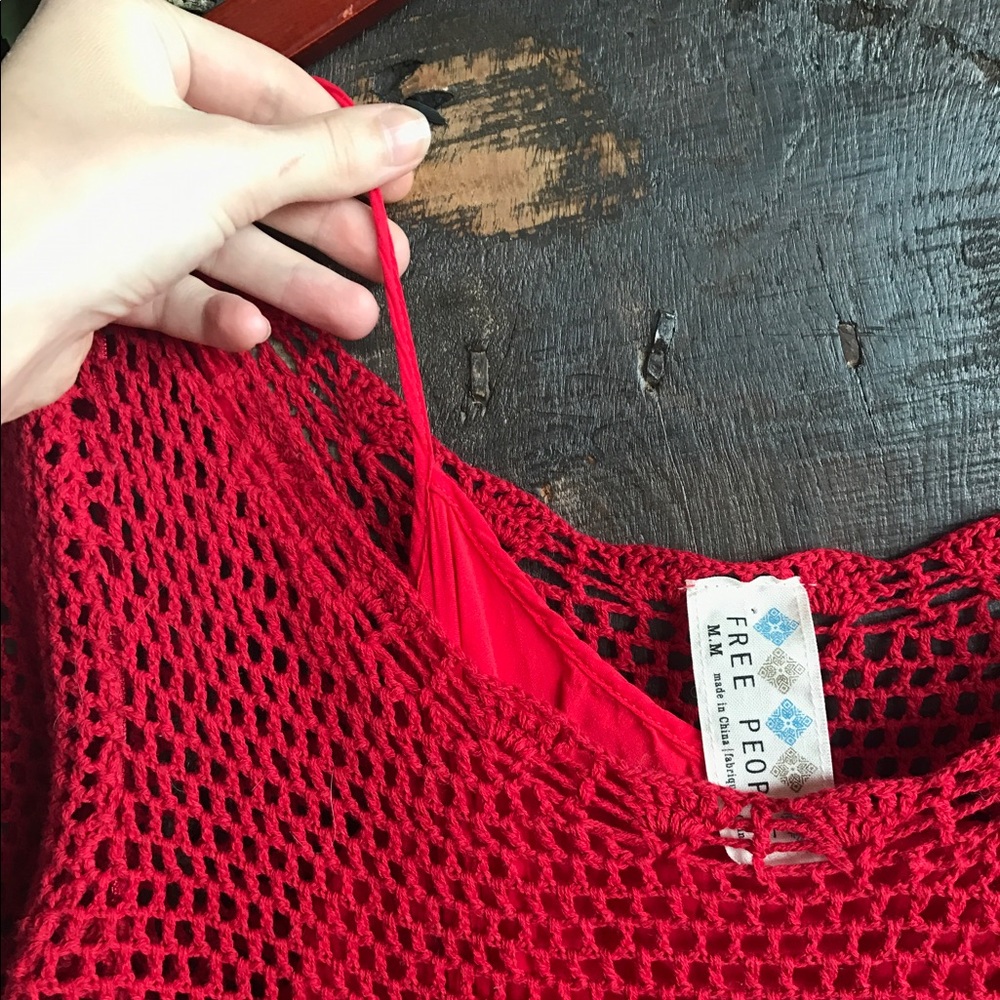Free People Bell Crochet Mini Dress - Picture 7 of 8