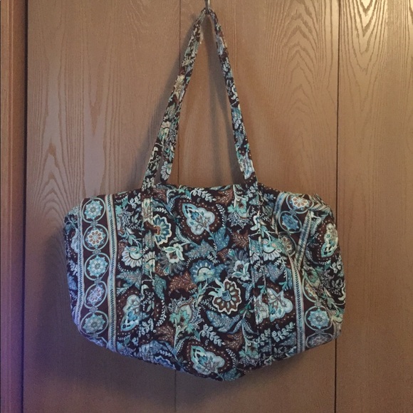 Vera Bradley Handbags - RETIRED!! Java Blue Vera Bradley large duffel!