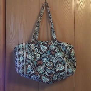 RETIRED!! Java Blue Vera Bradley large duffel!