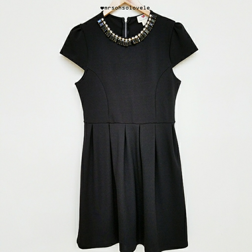 ONE CLOTHING capped LBD Rhinestone Size L [SOLD]
