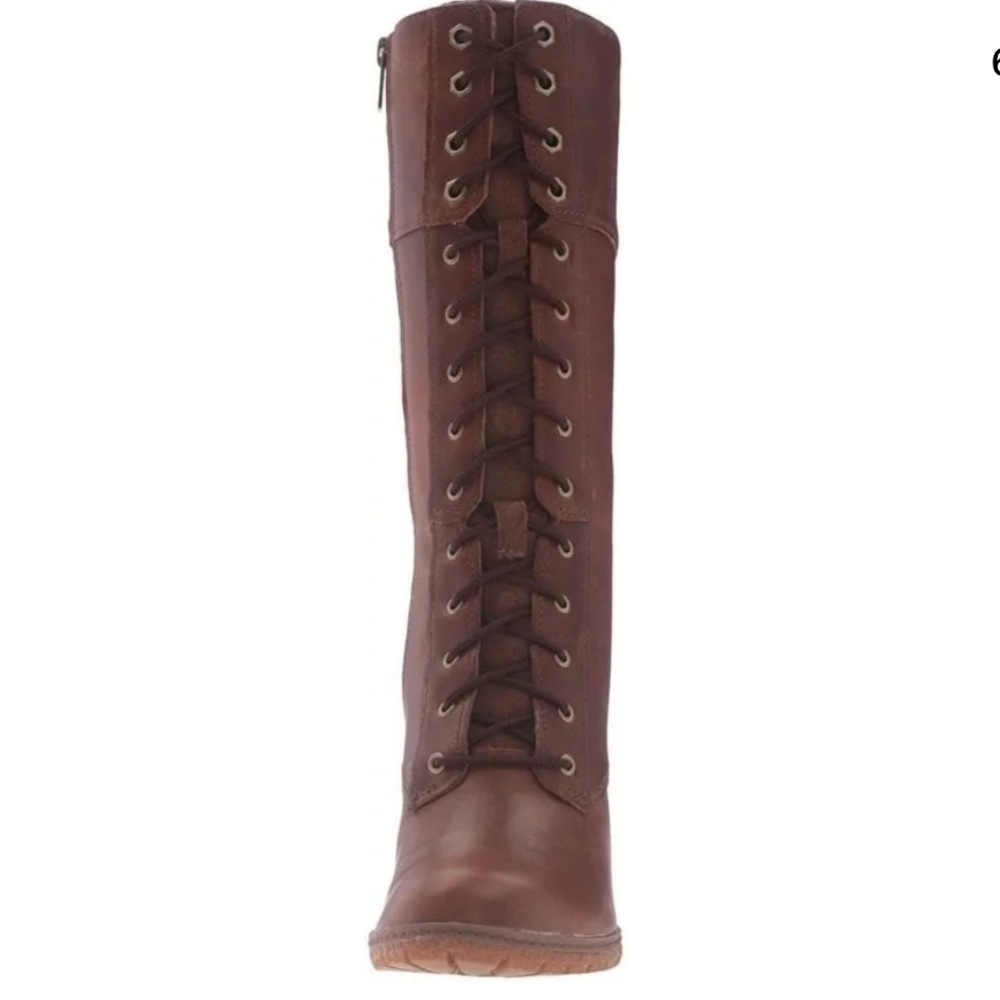 Timberland Women s Glancy 10" Lace Up Boot Tobacco - Picture 3 of 4