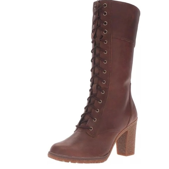 Timberland Women s Glancy 10" Lace Up Boot Tobacco - Picture 2 of 4