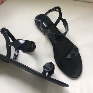 Rebecca minkoff black jelly sandals
