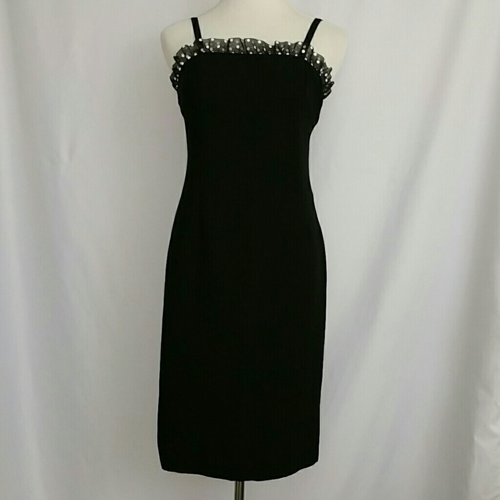 Joseph Ribkoff Couture Little Black Dress Size 6