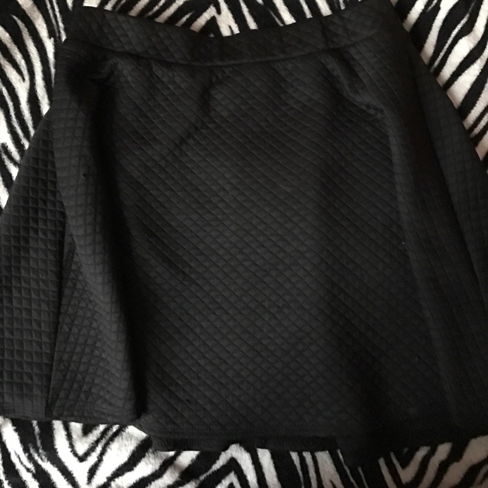 A black skirt