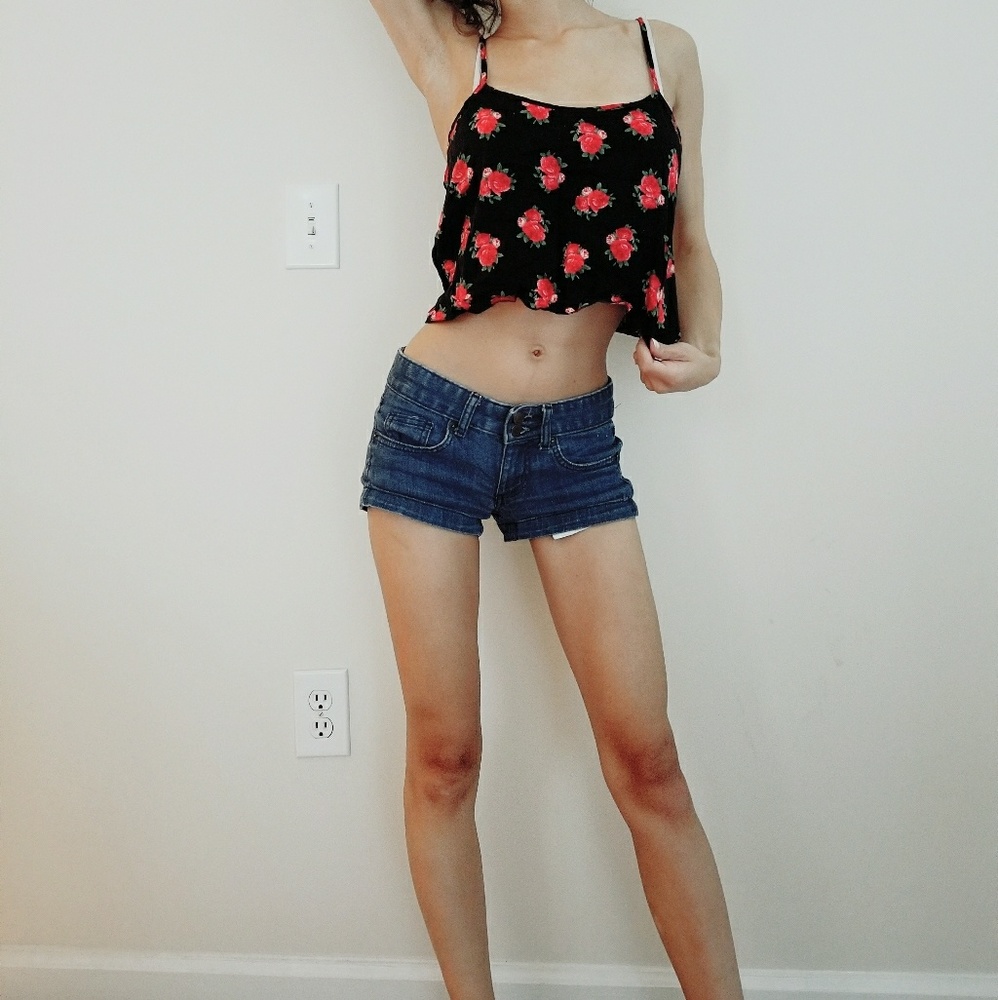 Floral print crop top