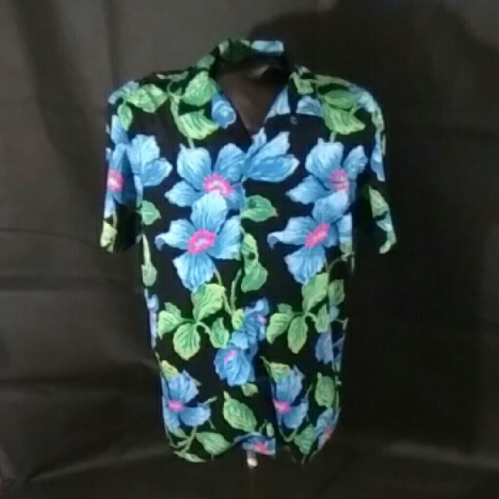Men Floral Polo Short Sleeve